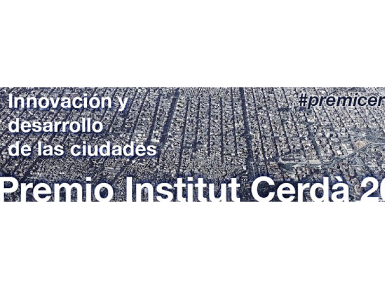 Last week to present the 1st Prize 2014 Institut Cerdà innovation and development of cities