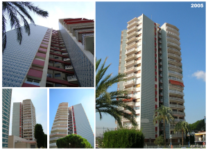 It comprehensive rehab of façana d'edifici d'habitatges
