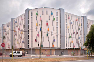 La harpe éolienne. Construire 217 unités de logement, Sevilla